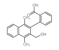 2-[3-(羟甲基)-1,4-二甲基萘-2-基]苯甲酸 结构式