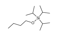 Silane, butoxytris(1-methylethyl)- 结构式