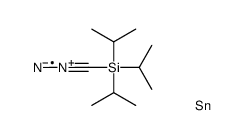 Silane, [diazo(trimethylstannyl)methyl]tris(1-methylethyl)- (9CI) 结构式