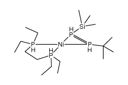 镍,[(1,1-二甲基乙基)(三甲基硅基)二磷烯-P,P'][1,2-亚乙基双(二乙基膦)-P,P']-,(T-4)- 结构式