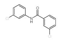3-氯-N-(3-氯苯基)苯甲酰胺 结构式