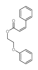 3-苯基丙烯酸-2-苯氧乙酯 结构式