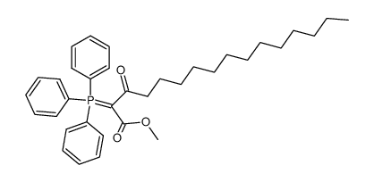 Hexadecanoic acid, 3-oxo-2-(triphenylphosphoranylidene)-, methyl ester 结构式