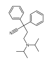 4-[双(异丙基)氨基]-2,2-二苯基丁腈 结构式