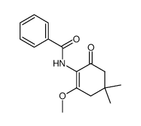 N-(2-甲氧基-4,4-二甲基-6-氧代-1-环己烯-1-基)苯甲酰胺 结构式