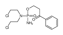 3-[氨基-[双(2-氯乙基)氨基]磷酰氧基]-1-苯基丙-1-酮 结构式