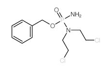 N-(氨基-苯基甲氧基-磷酰基)-2-氯-N-(2-氯乙基)乙胺 结构式