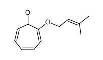 2-[(3-甲基-2-丁烯-1-基)氧基]-2,4,6-环庚三烯-1-酮 结构式