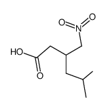 5-甲基-3-(硝基甲基)己酸 结构式