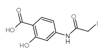 4-(碘乙酰氨基)-2-羟基苯甲酸 结构式