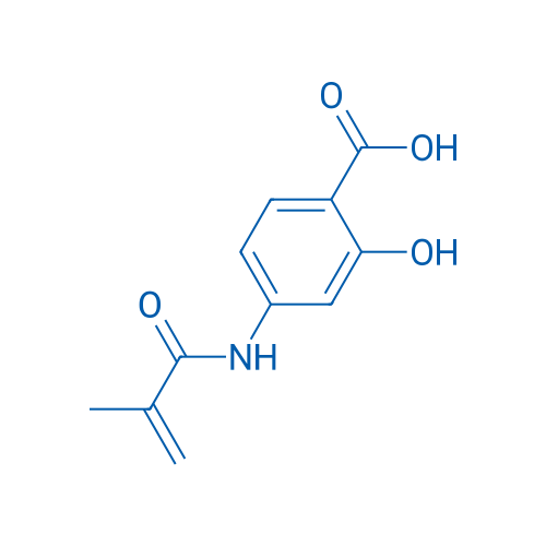 4-甲基丙烯酰胺基水杨酸 结构式