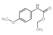 4-甲氧基苯基氨基甲酸乙酯 结构式