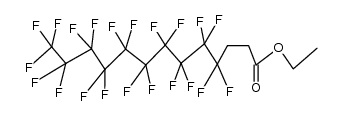 Tridecanoic acid, 4,4,5,5,6,6,7,7,8,8,9,9,10,10,11,11,12,12,13,13,13-heneicosafluoro-, ethyl ester 结构式