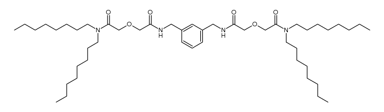 Acetamide, N,N'-[1,3-phenylenebis(methylene)]bis[2-[2-(dioctylamino)-2-oxoethoxy]- 结构式