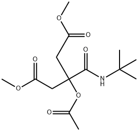 3-乙酰氧基-3-[(叔丁基氨基)羰基]戊二酸二甲酯 结构式