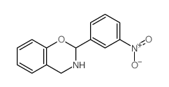3,4-二氢-2-(3-硝基苯基)-2H-1,3-苯并恶嗪 结构式