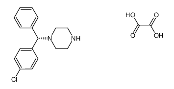 Piperazine, 1-[(S)-(4-chlorophenyl)phenylmethyl]-, ethanedioate (1:1) 结构式