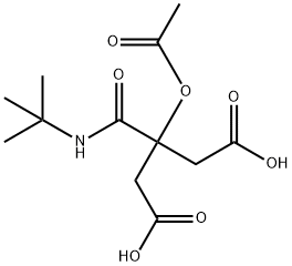 3-乙酰氧基-3-[(叔丁基)氨基甲酰基]戊二酸 结构式