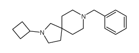 2-环丁基-8-(苯基甲基)-2,8-二氮杂螺[4.5]癸烷 结构式