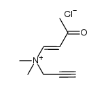 N,N-二甲基-3-氧代-N-(丙-2-炔-1-基)丁-1-烯-1-铵氯化物 结构式