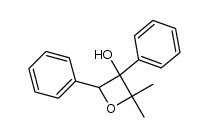 2,2-二甲基-3,4-二苯基-3-氧杂环丁醇 结构式