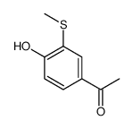 1-[4-羟基-3-(甲硫基)苯基]乙-1-酮 结构式