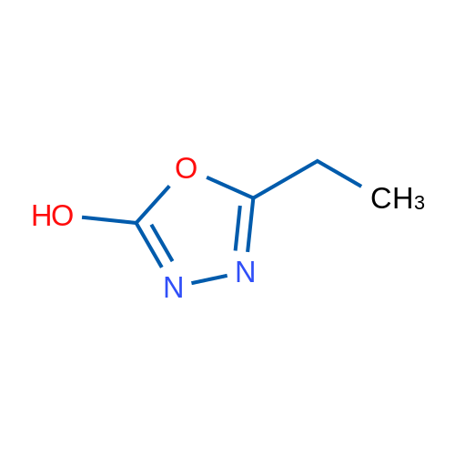5-乙基-1,3,4-恶二唑-2-醇 结构式