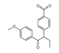 1-(4-甲氧基苯基)-2-(4-硝基苯基)-1-丁酮 结构式
