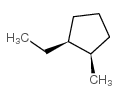 顺-1-乙基-2-甲基环戊烷 结构式