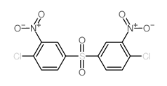 4,4'-二氯-3,3'-二硝基二苯基砜 结构式