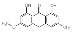 大黄素甲醚蒽酮B 结构式