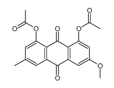 1,8-二乙酰氧基-3-甲氧基-6-甲基-9,10-蒽二酮 结构式