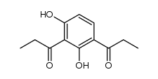 1,1′-(2,4-Dihydroxy-1,3-phenylene)bis-1-propanone 结构式