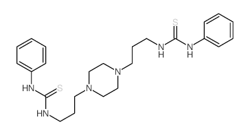 Thiourea, N,N''-(1,4-piperazinediyldi-3,1-propanediyl)bis[N'-phenyl- (9CI) 结构式