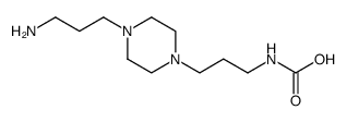 Carbamic acid, N-[3-[4-(3-aminopropyl)-1-piperazinyl]propyl]- 结构式