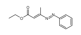 2-Butenoic acid, 3-(2-phenyldiazenyl)-, ethyl ester 结构式