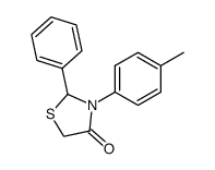2-phenyl-3-(p-tolyl)thiazolidin-4-one 结构式