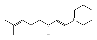 1-[(3R,6E)-3,7-二甲基-1,6-辛二烯-1-基]哌啶 结构式