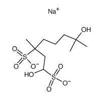 1,7-二羟基-3,7-二甲基-1,3-辛二磺酸二钠盐 结构式