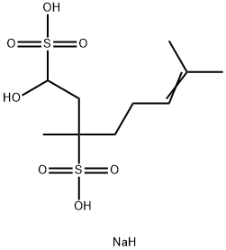 1-羟基-3,7-二甲基-6-辛烯-1,3-二磺酸二钠盐 结构式