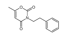 6-甲基-3-(2-苯乙基)-2H-1,3-恶嗪-2,4(3H)-二酮 结构式