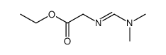 Glycine, N-[(dimethylamino)methylene]-, ethyl ester, [N(E)]- (9CI) 结构式
