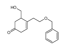 3-Cyclohexen-1-one, 5-(hydroxymethyl)-4-[2-(phenylmethoxy)ethyl]- 结构式