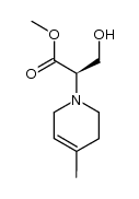 (αR)-3,6-二氢-α-(羟甲基)-4-甲基-1(2H)-吡啶乙酸甲酯 结构式