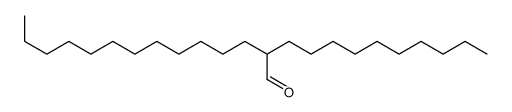 2-癸基十四醛 结构式