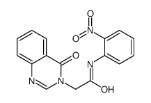 3(4H)-Quinazolineacetamide, N-(2-nitrophenyl)-4-oxo- 结构式