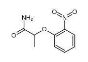 2-(2-硝基苯氧基)丙酰胺 结构式