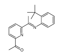Ethanone, 1-[6-[1-[[2-(1,1-dimethylethyl)phenyl]imino]ethyl]-2-pyridinyl]- 结构式