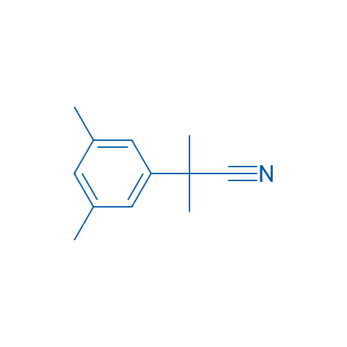 α,α,3,5-四甲基苯乙腈 结构式