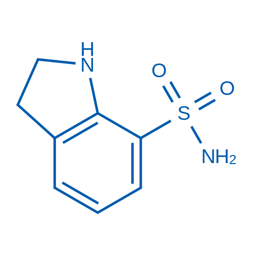2,3-二氢-1H-吲哚-7-磺酰胺 结构式